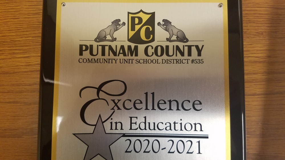 Excellence in Education Plaque