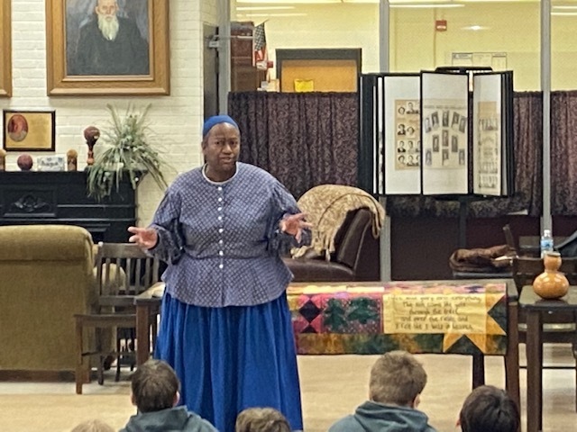 The PTO supported our guest speaker-Harriett Tubman!